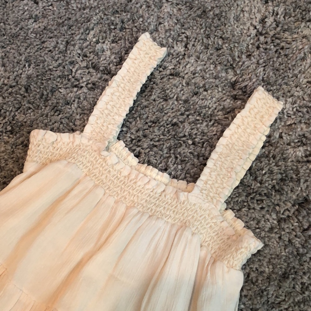 AMERICAN EAGLE CREAM TIERED BABYDOLL DRESS - Picture 2 of 4